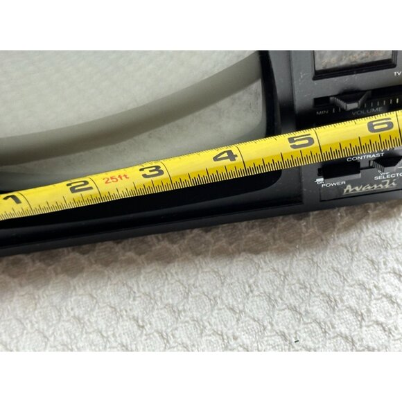Avanti Portable Retro Analog TV VHF/UHF Tuning Handle Model TV-52W 90s Vtg Works - Picture 11 of 16